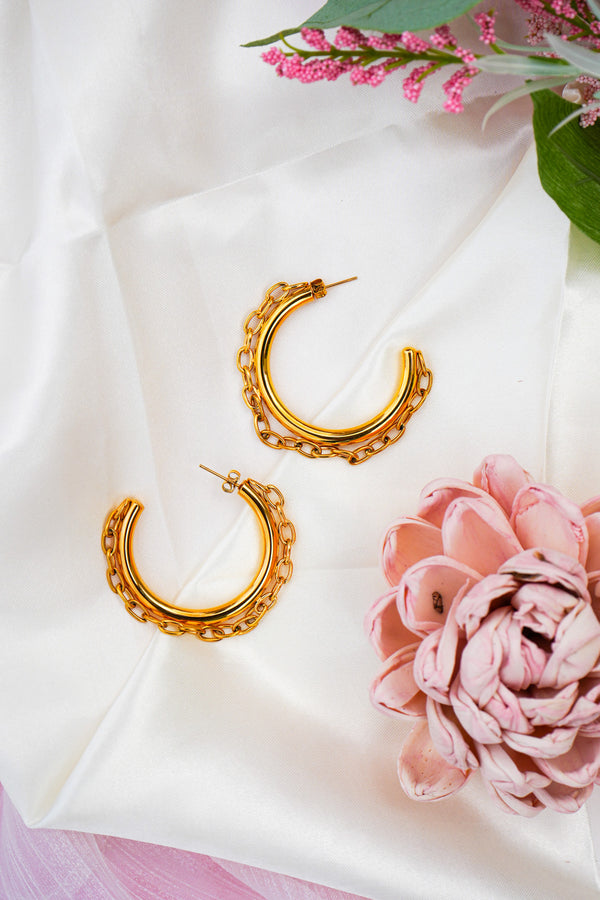 Gianna Chain Hoop