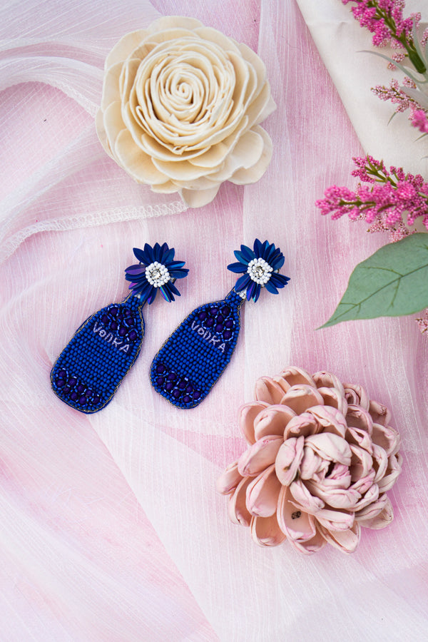 Beaded Bottle Earrings