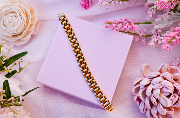 Gold Wristwatch Chain Bracelet