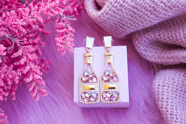 Gem Bottle Drop Earrings