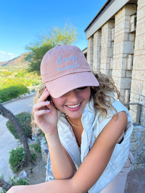 Dog Mom Script Baseball Cap