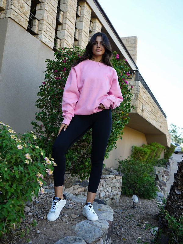 Long Sleeve Smiley Face Sweatshirt