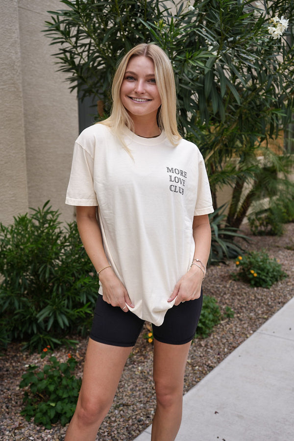 Cap Sleeve More Love Graphic Tee