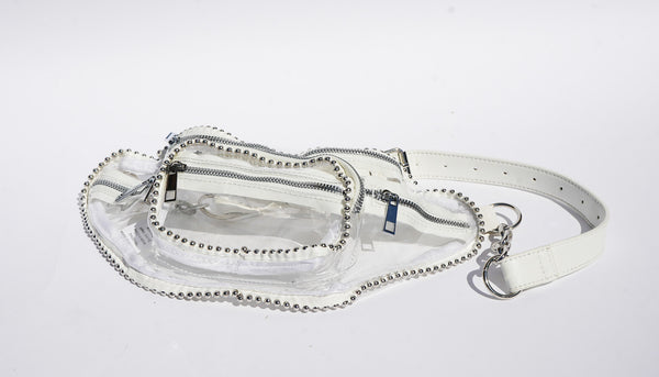 Clear Fanny Pack With Studs