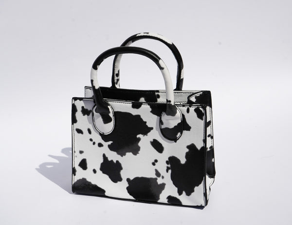 Cow Print Satchel